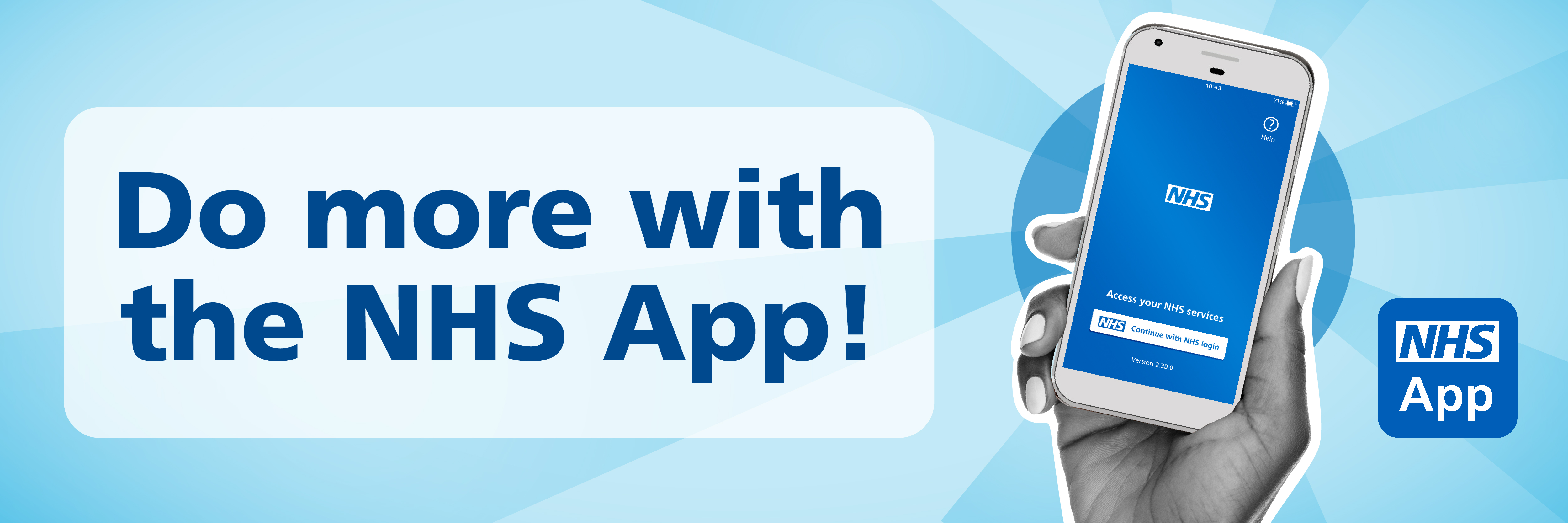 Do more with the NHS app